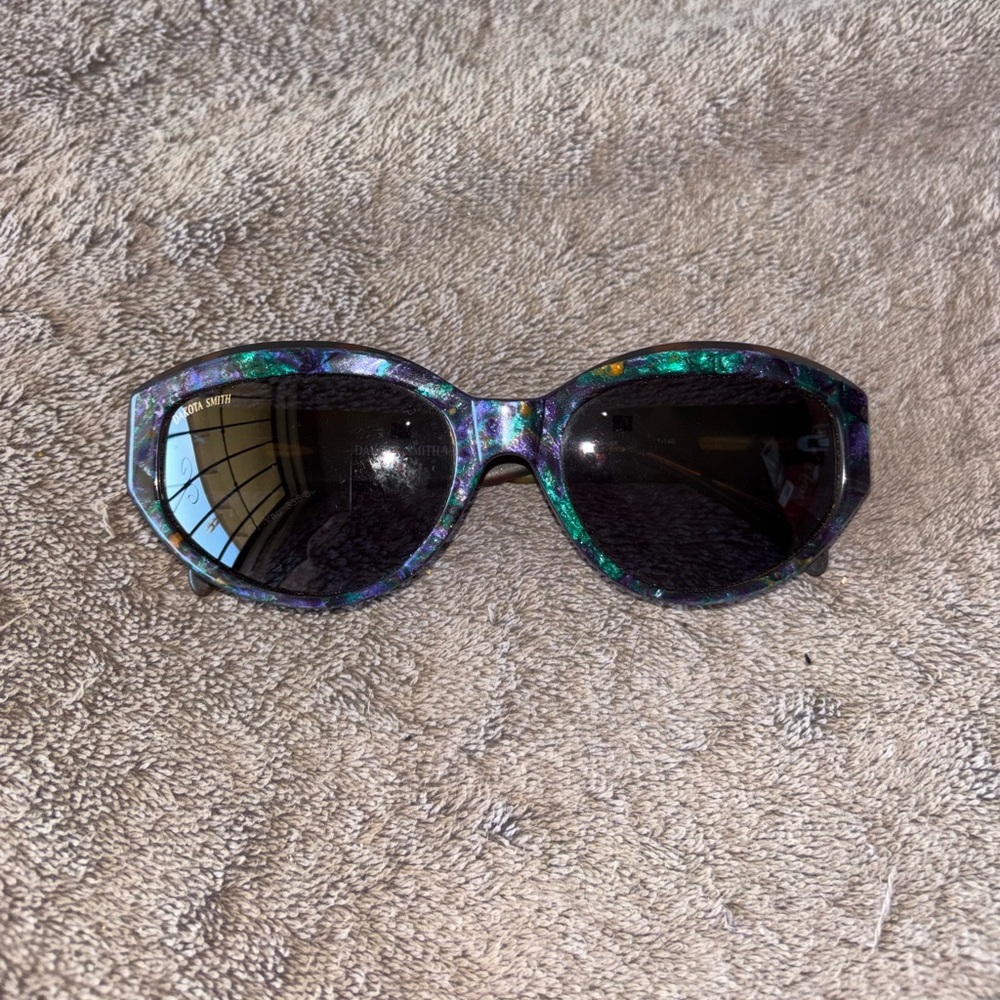 Dakota Smith blue/purple tortoiseshell sunglasses